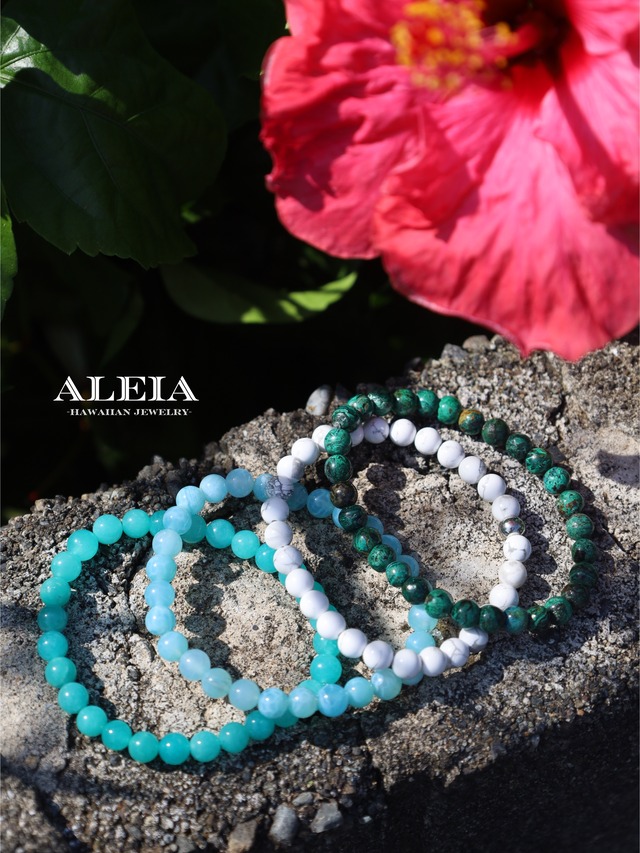 6mm玉天然石ブレスレット