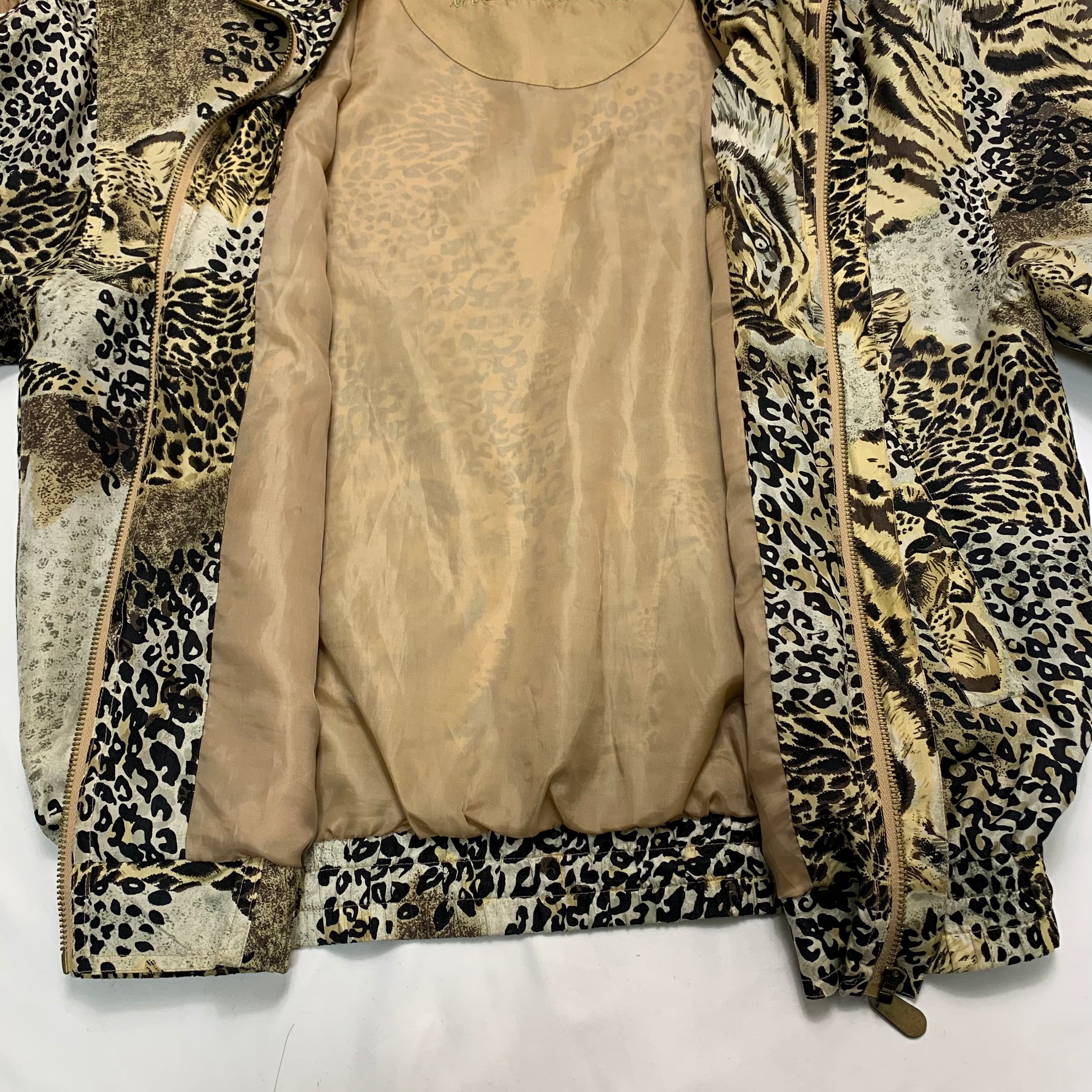 Leopard nylon jacket 【ヒョウ柄 ナイロン ジャケット】 | 古着屋 Red ...