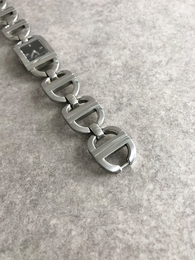 Christian Dior クリスチャン ディオール マリス 腕時計 シルバー スクエア ステンレススチール クウォーツ D78-109 vintage ヴィンテージ オールド esyj68