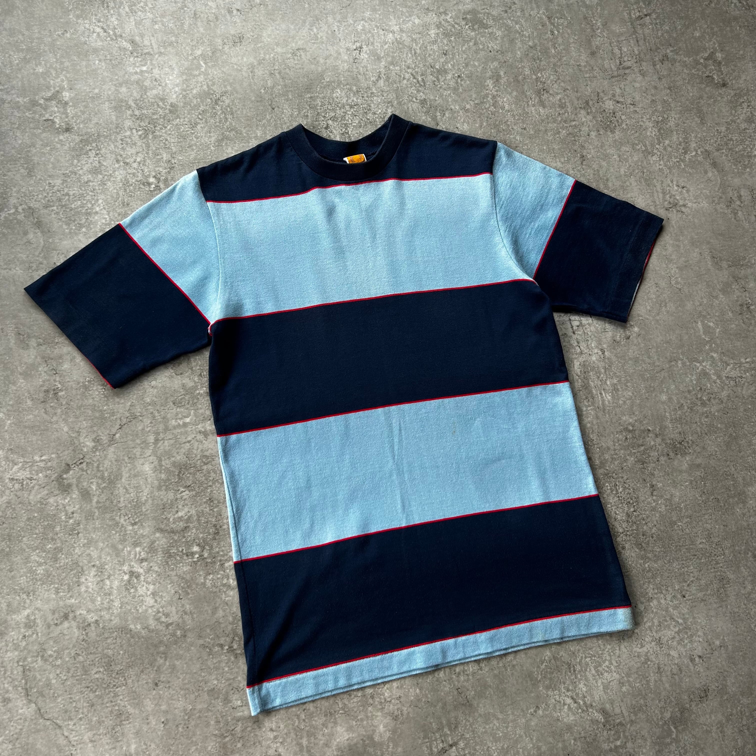 70s- hang ten ハンテン ボーダーtシャツ USA製 ネイビー M | 東京準備室