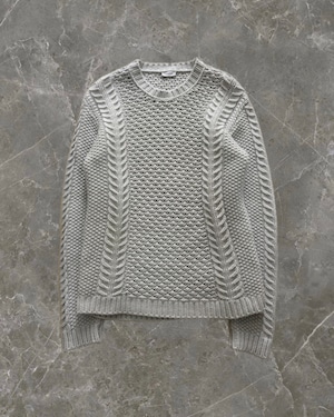 "JIL SANDER by RAFSIMONS" cable design knit