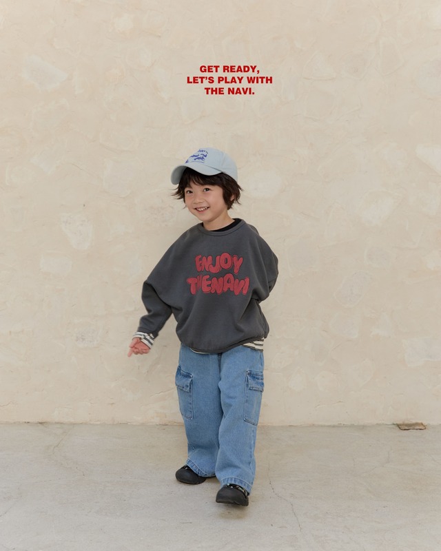 《送料無料》予約:ラウンドTシャツ【navi】※ジュニアサイズ