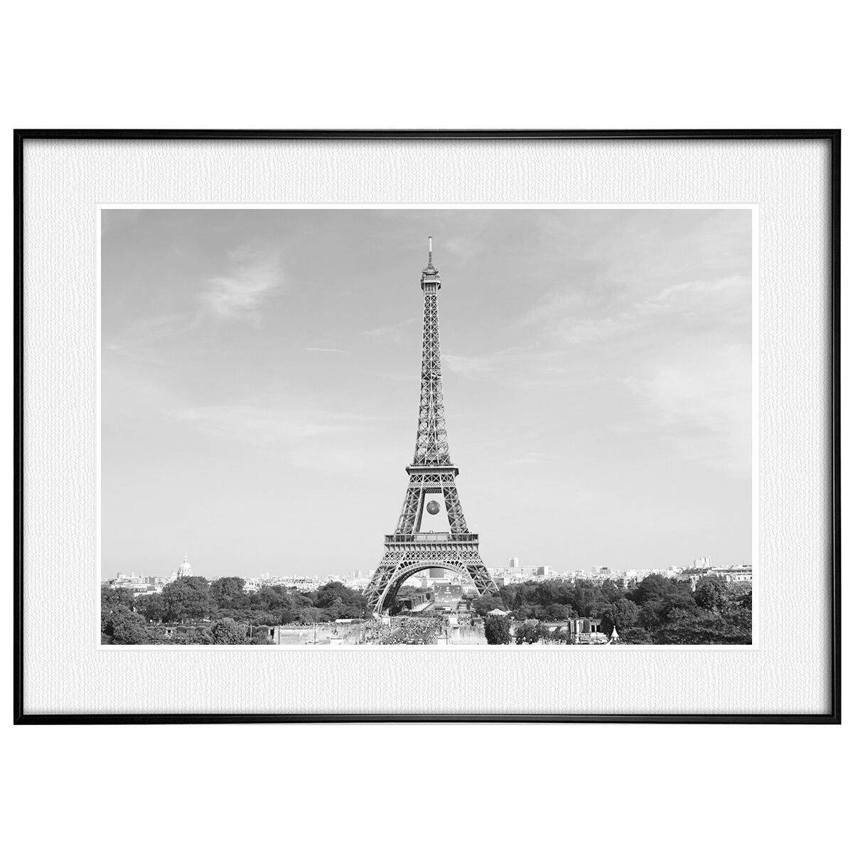 フランス写真 パリ エッフェル塔 インテリア モノクロアートポスター額装 AS0028