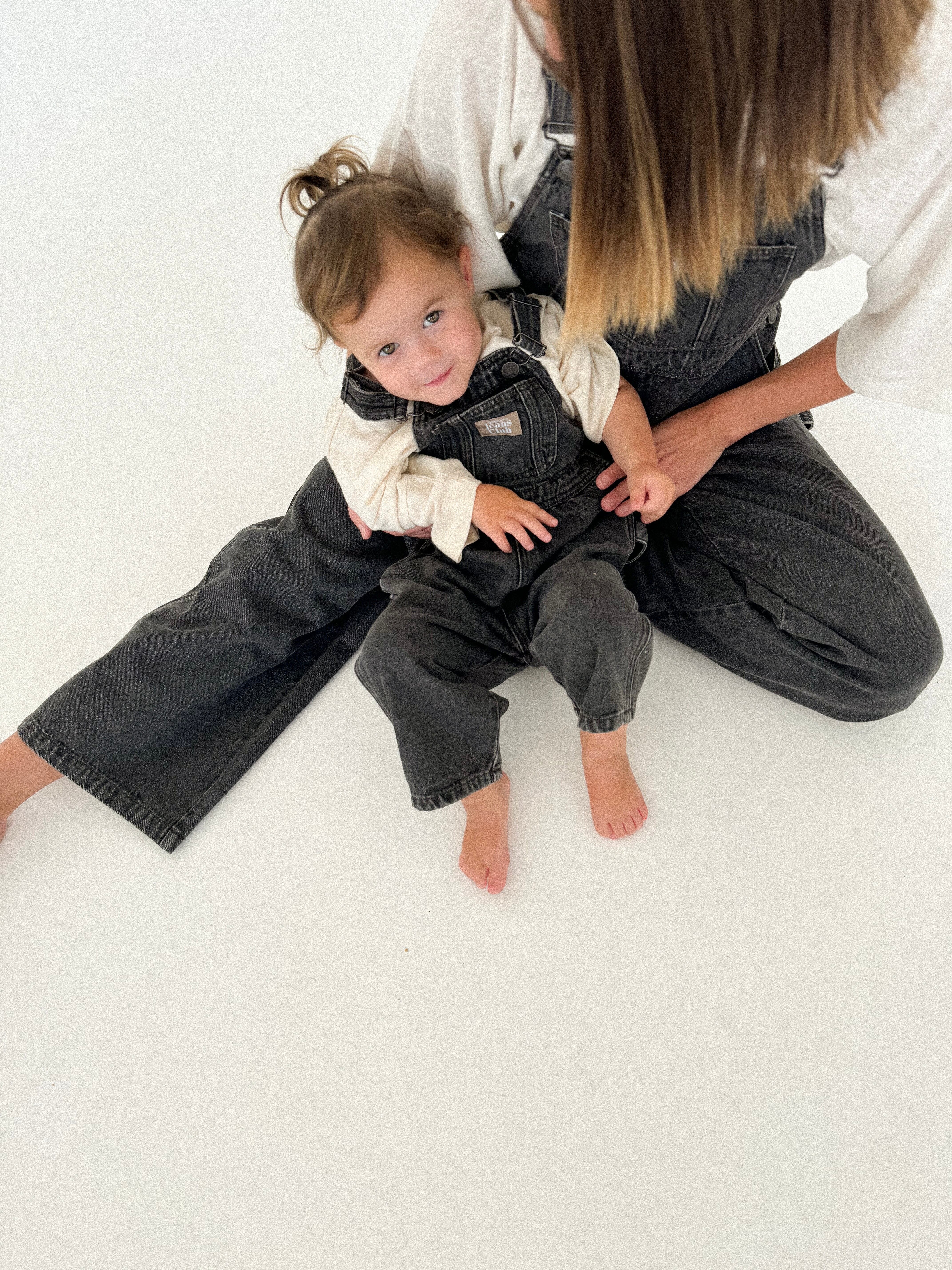 【即納/送料無料】twin collective / Carpenter Overall - Washed Black- / woman