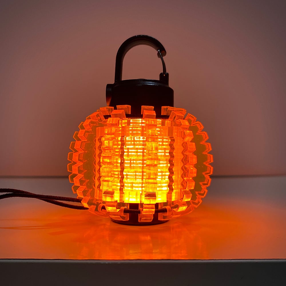 hemlenオルテガ柄LEDランタンシェード