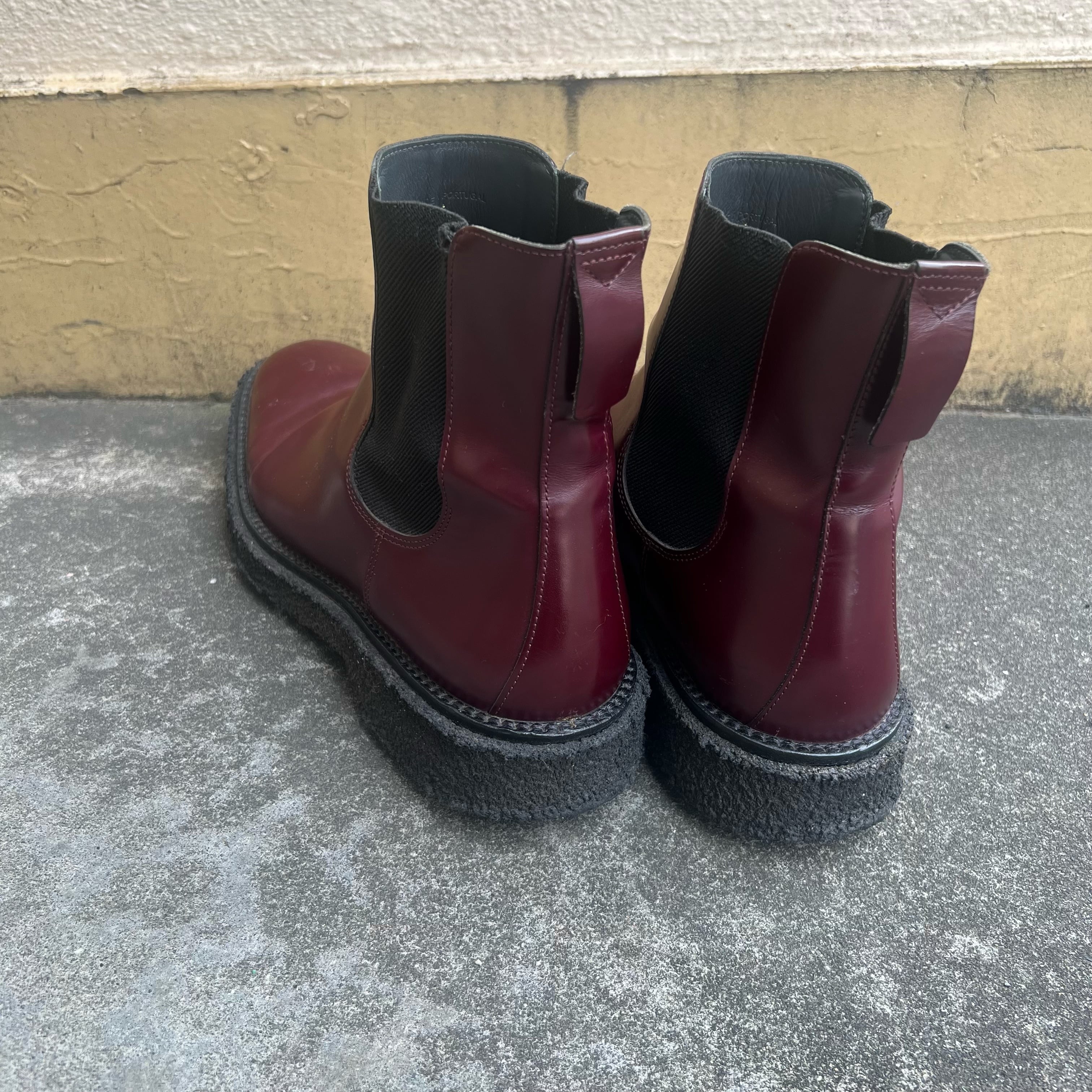ADIEU アデュー SIDE-GORE BOOTS サイドゴアブーツ ワインレッド