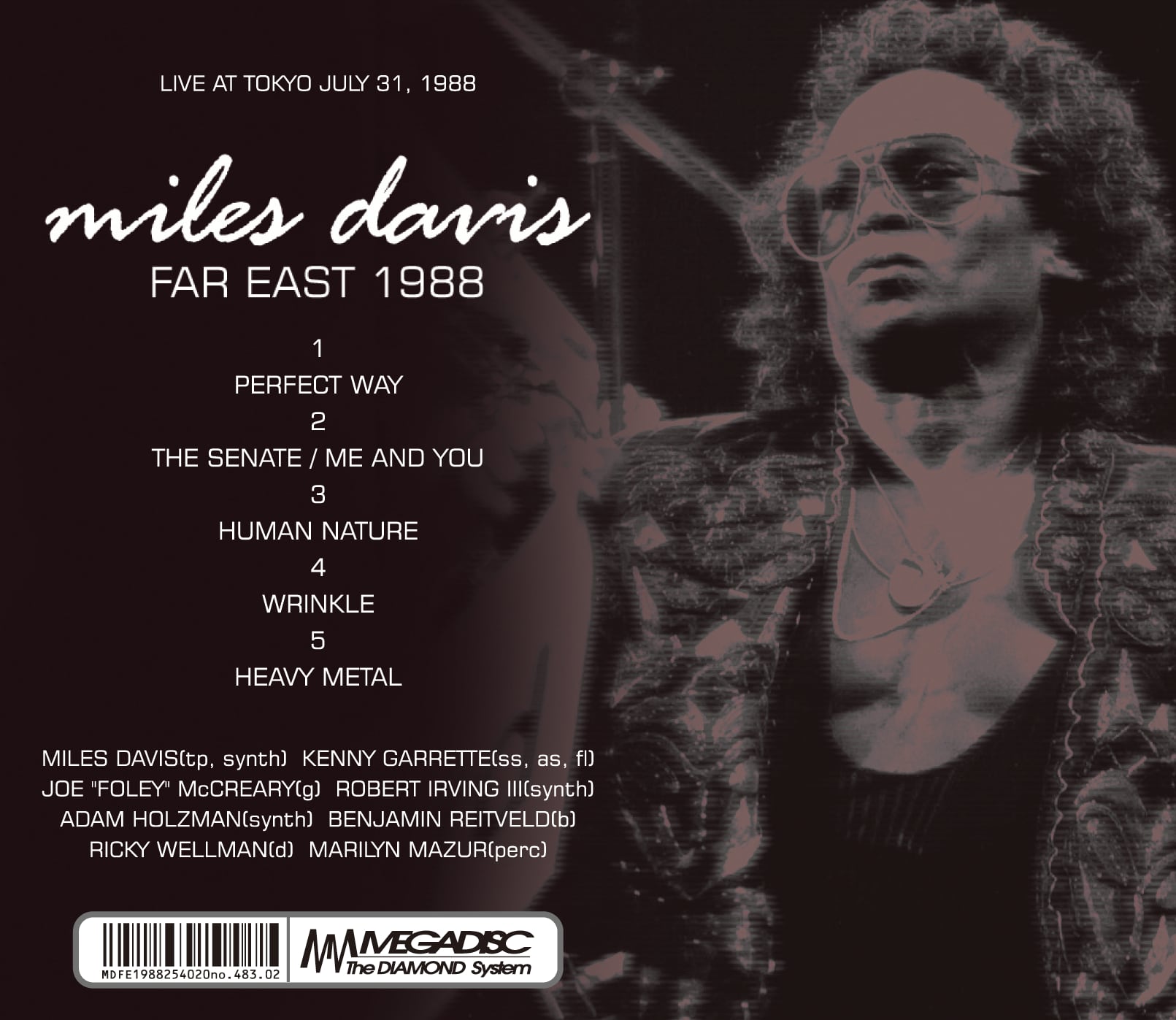 MILES DAVIS / FAR EAST 1988(1CDR)1988年東京公演、FМ放送用音源