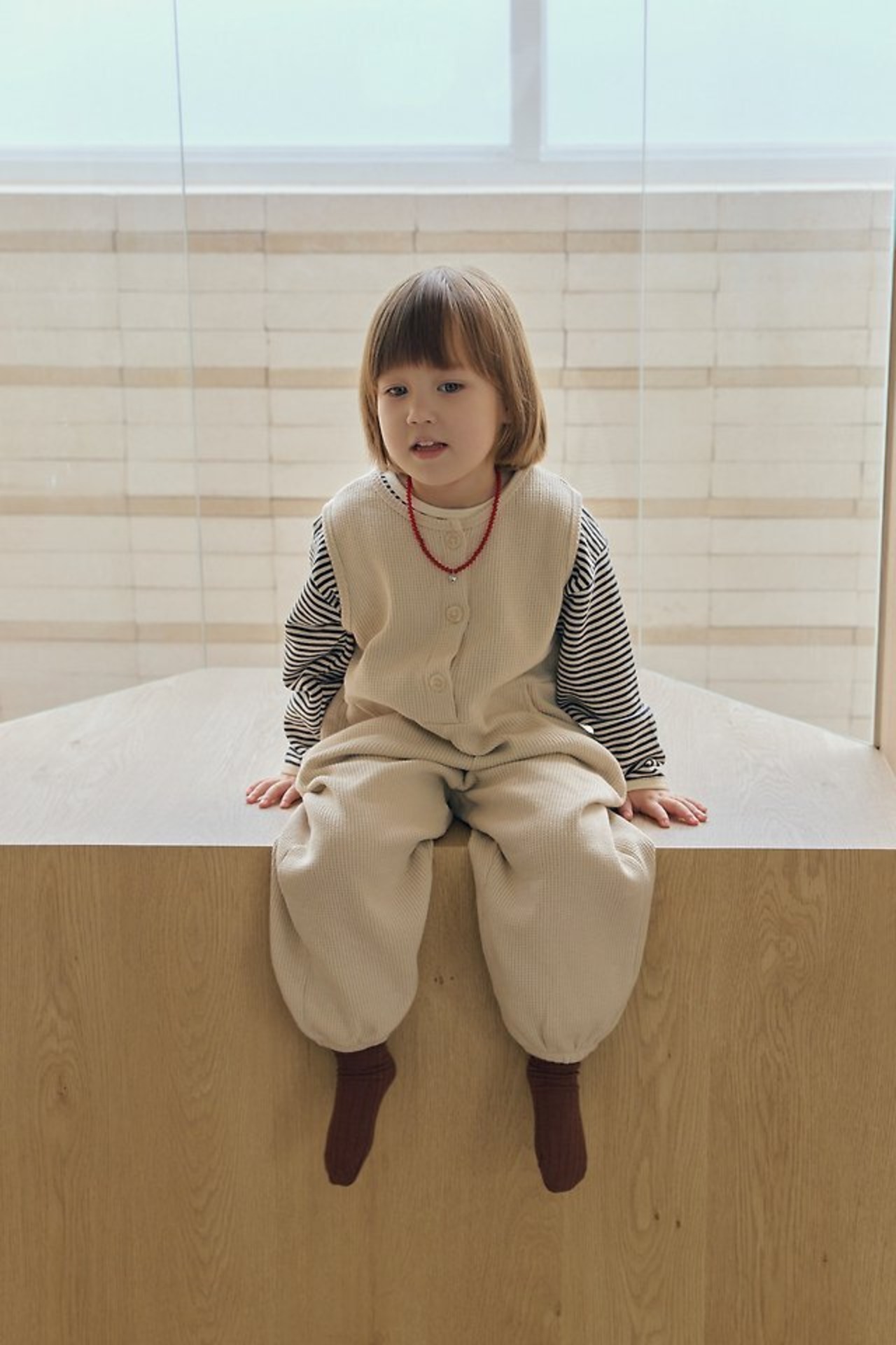 【取寄】MOME ワッフルボタンスーツ｜秋服｜韓国子供服｜ 26/AT