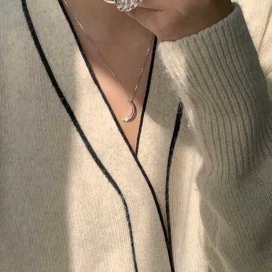 S925 moon necklace (N207) | onesea S925 moon necklace (N207) | onesea