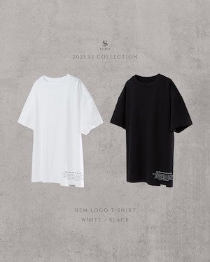 【即日発送】【SV-0002】HEM LOGO T-SHIRT【SUAVELE】