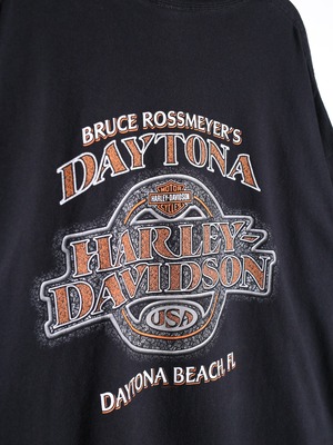 "Harley-Davidson" XXL over size  front and back print tee