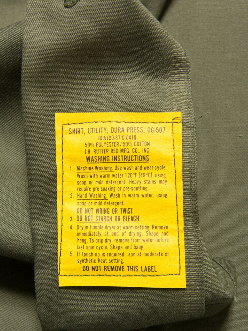 【80s vintage】U.S.ARMY deadstock utility shirt(87年納品アメリカ軍ユーティリティシャツ)9b