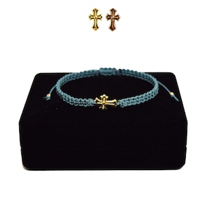 【無料ギフト包装/送料無料/限定】K18 Gold Baby Crux Bracelet / Anklet  Dusty Turquoise【品番 21S2001】