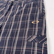 OAKLEY オークリー チェック柄 ハーフパンツ ショートパンツ サイズ 36 /メンズ/ブラック系/ゴルフ