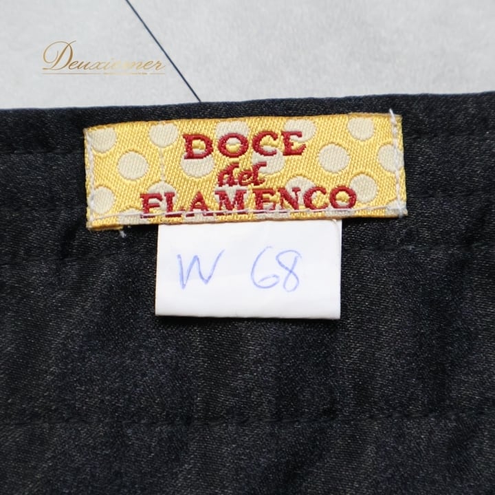 フラメンコ 衣装 ベルト サッシュベルト 黒 docedelflamenco ドセデル