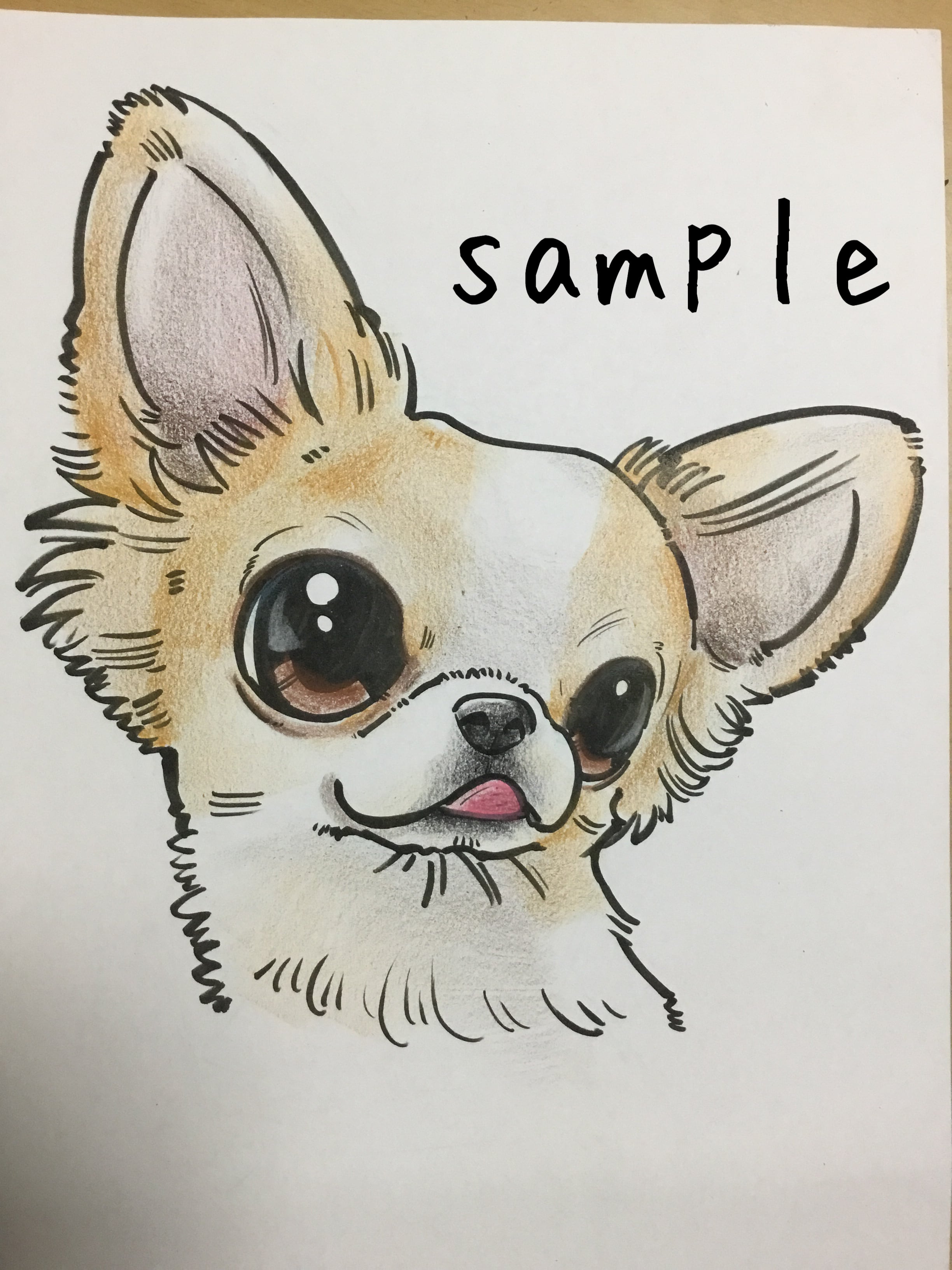 犬の似顔絵 | nigaoepikaso