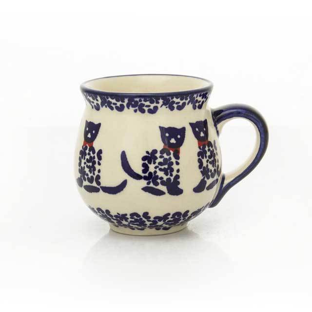 マグカップ 猫柄 ポーランド陶器 ポーリッシュポタリー 北欧 食器 | 猫