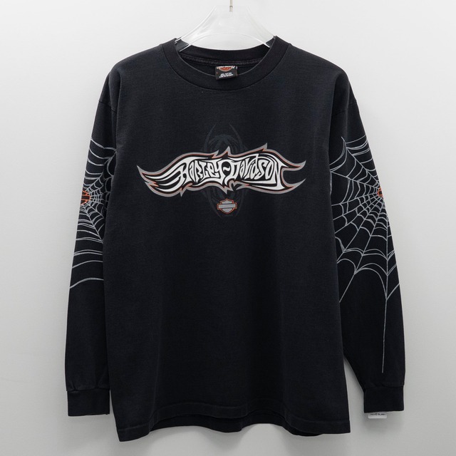 Harley Davidson “ Spider Ocean City L/S “ Original Tag  L 【A11-192】