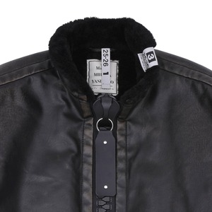 【Maison MIHARA YASUHIRO】VEGAN BOA LEATHER JACKET