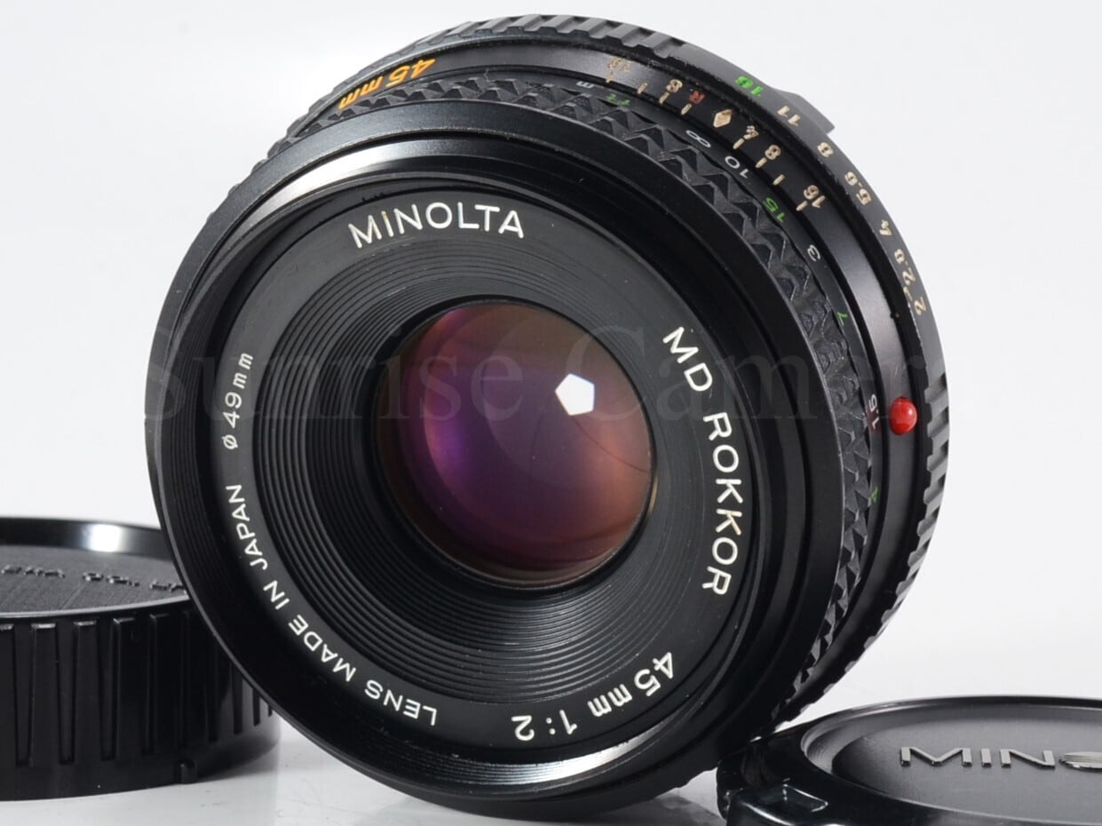 MINOLTA MD ROKKOR 45mm F2 ミノルタ (23635) | サンライズカメラ