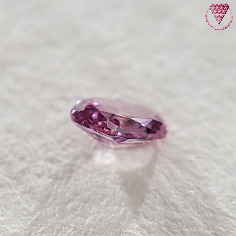 売約済 0.037 ct Fancy Vivid Purplish Pink VVS2 CGL 天然 ピンク