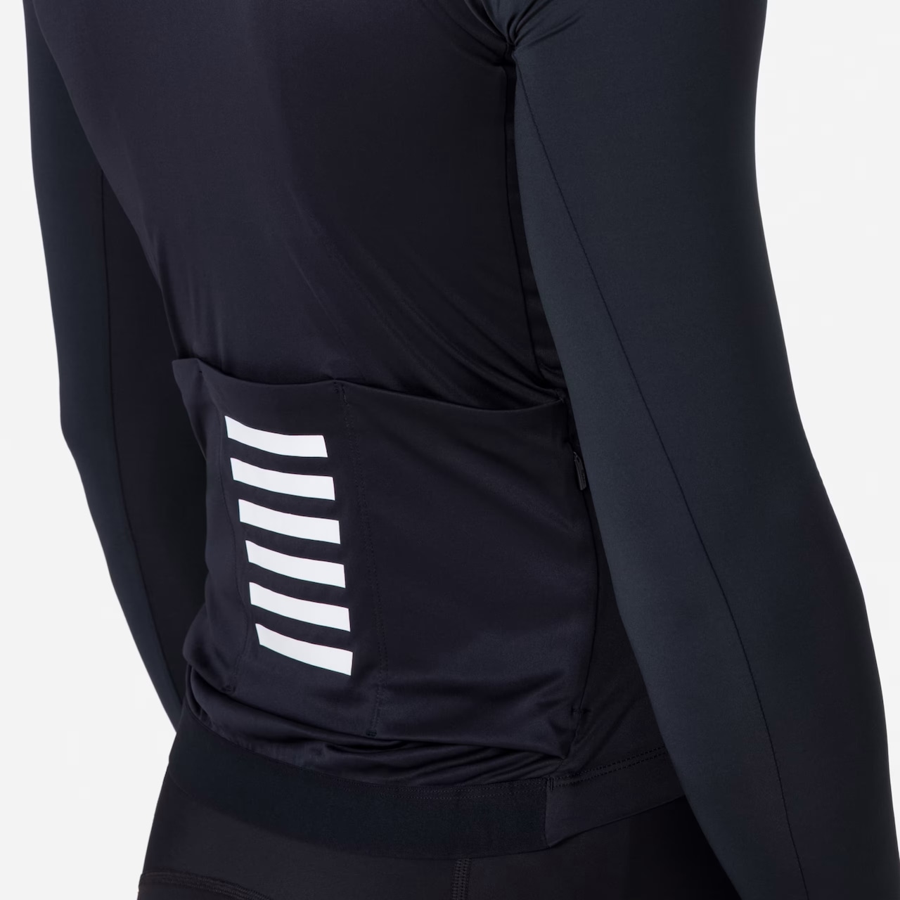 MEN'S PRO TEAM LONG SLEEVE LIGHTWEIGHT JERSEY BLACK/BLACK Mサイズ