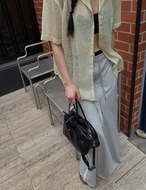 【新作5％OFF・3日間】Zipper-Slit Sweat Skirt_3colors