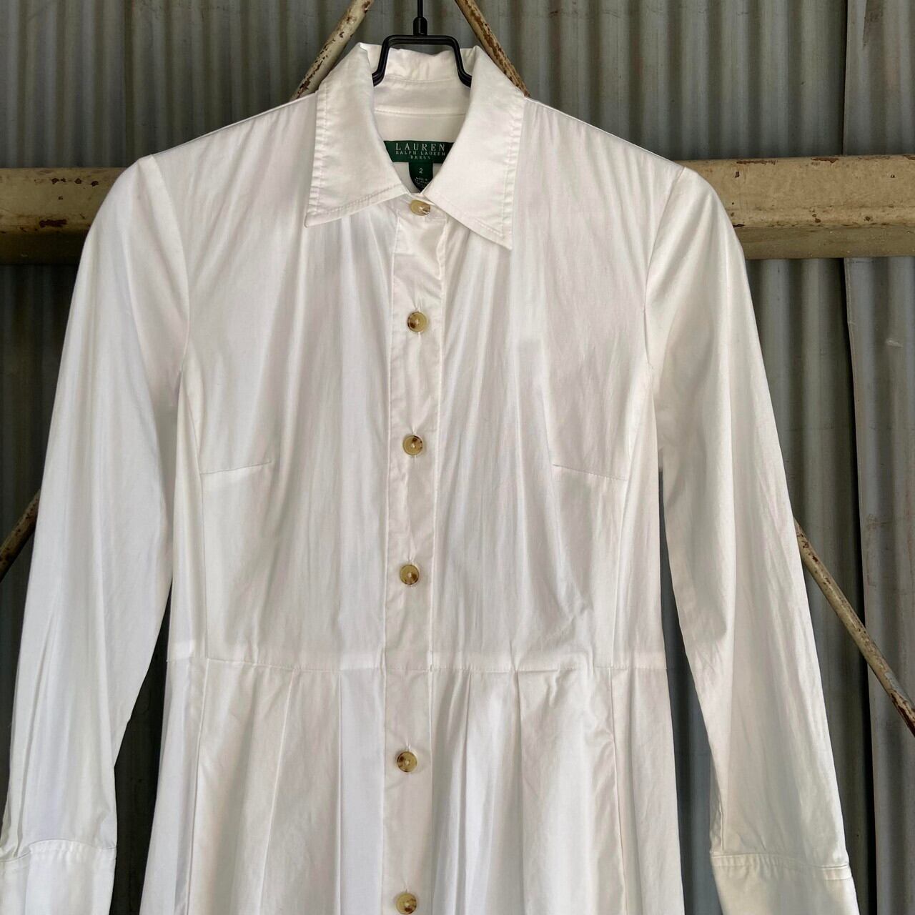 Lauren Ralph Lauren ラルフローレン シャツワンピース フロントボタン