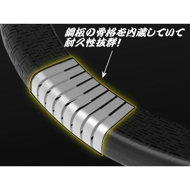 鋼板内蔵 ドア モール エッジ ガード 5m巻き 白 ホワイト ゴム U字型