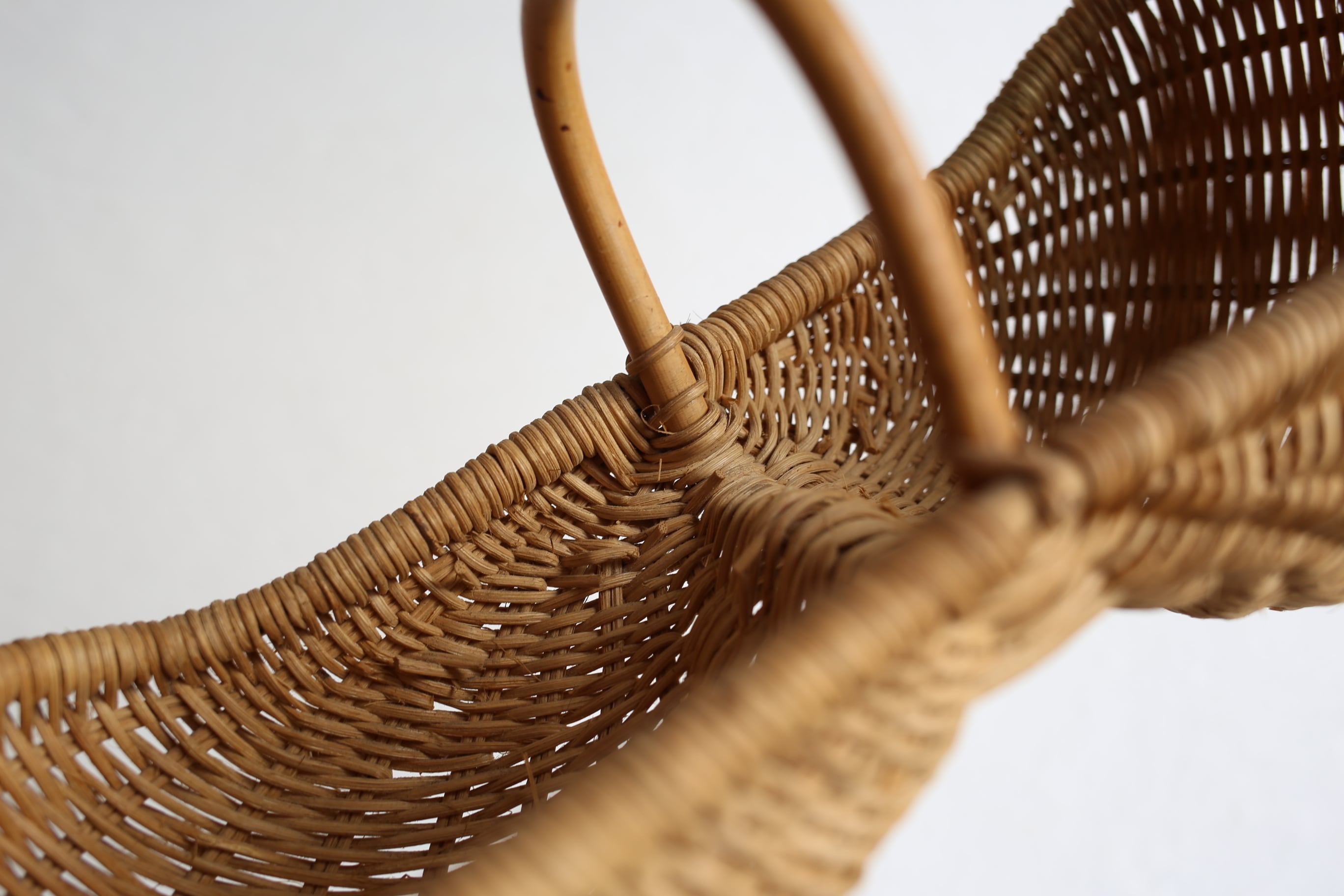 フランス アンティーク ヴィンテージ 小ぶりのピーナッツ型パニエ