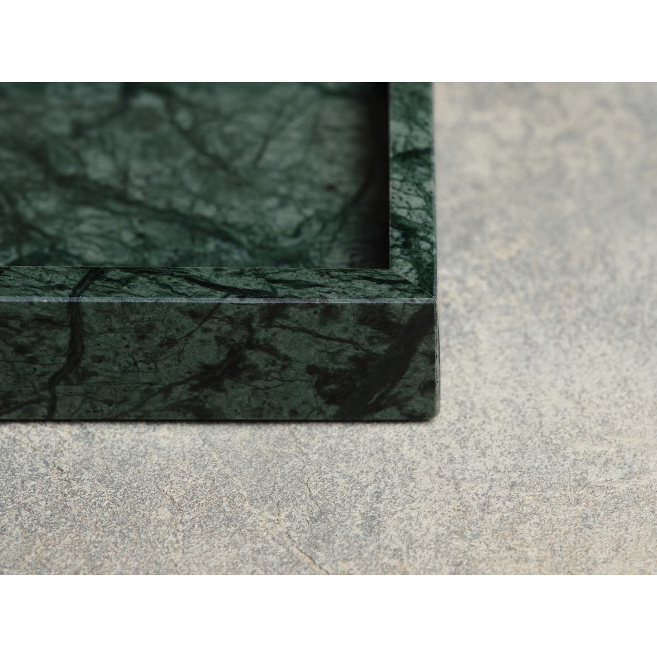 MARBLE TRAY - Indian green marble × Medium