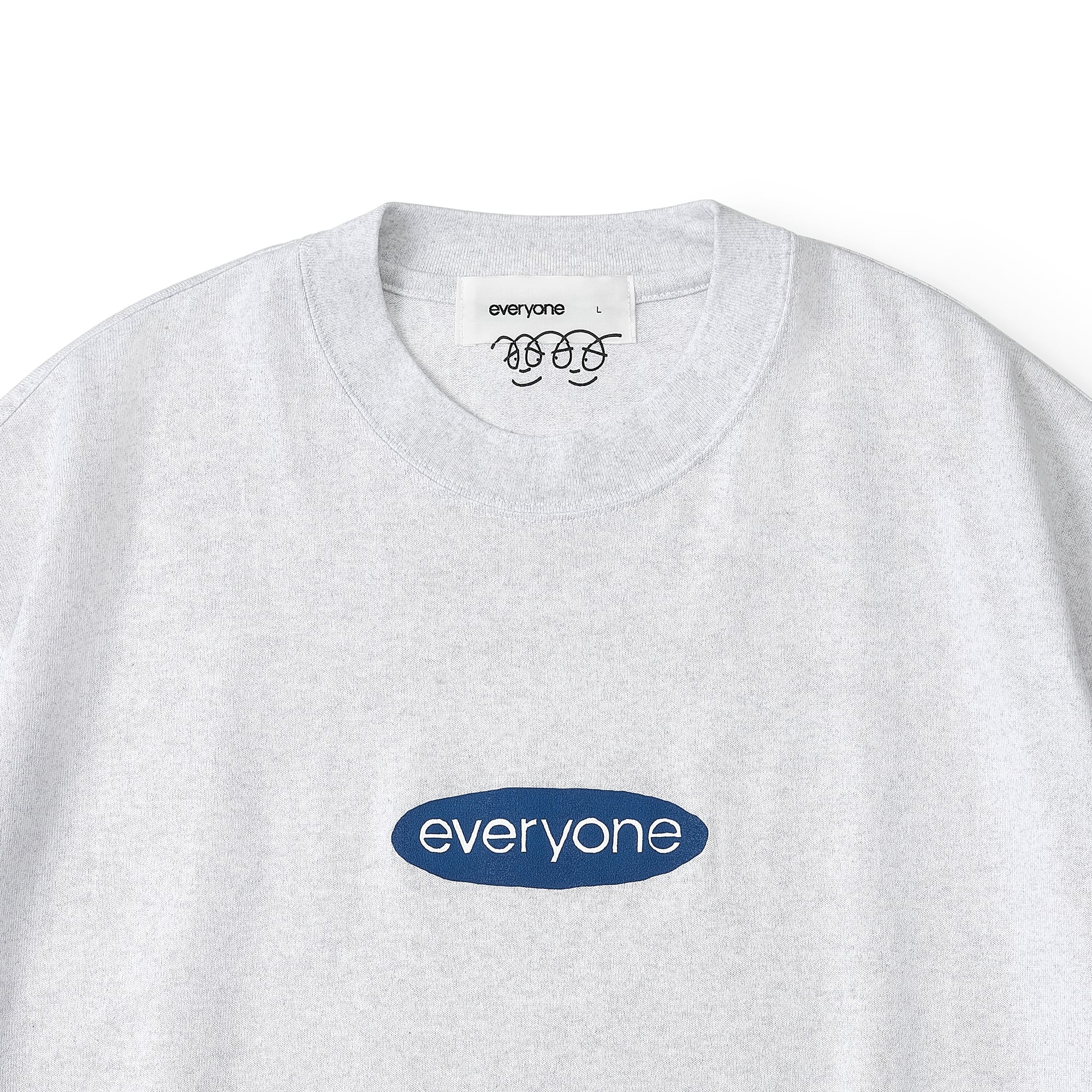 トップス everyone j.30000 oval logo tee shirt M everyone j.30000 oval logo tee shirt (ASH) | everyone
