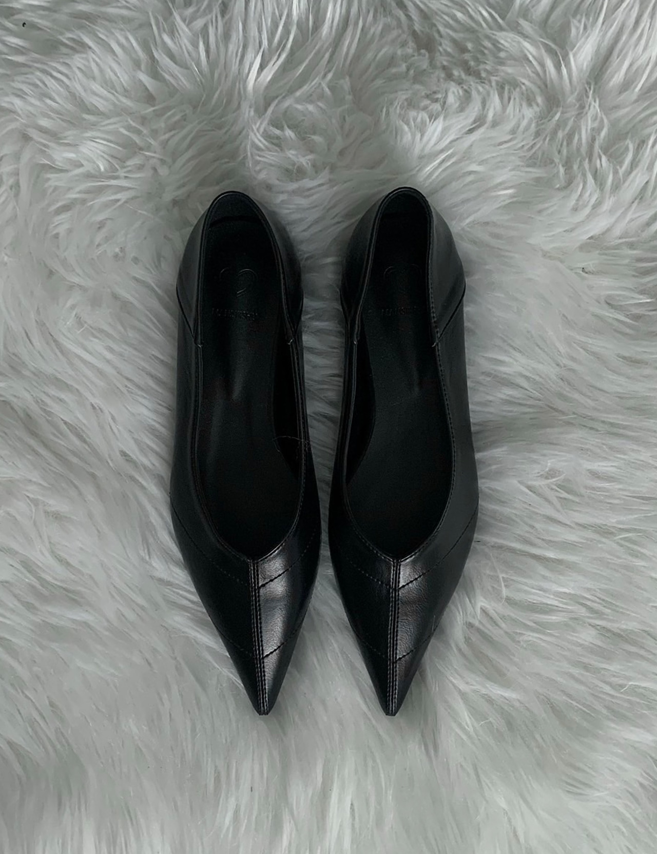 【新作5%OFF・3日間】Sharp Flat Shoes_2colors