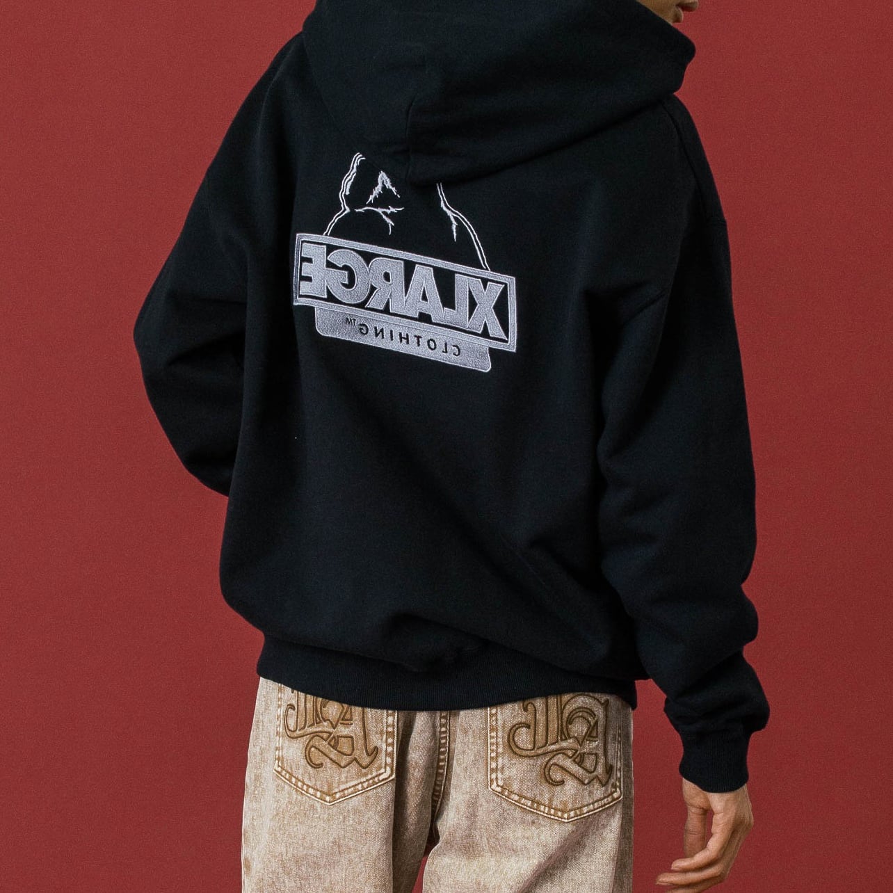 パーカー XLARGE（エクストラ ラージ） ジップパーカー DISTORTED LOGO ZIP UP