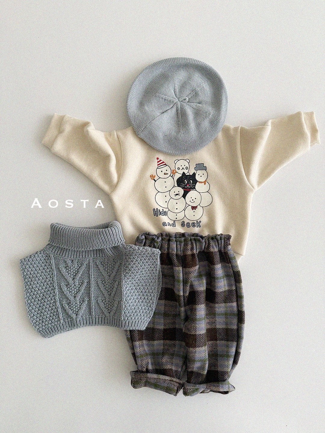 sold out»«Aosta» ウールチェックパンツ 2colors | 子供服 capucapu