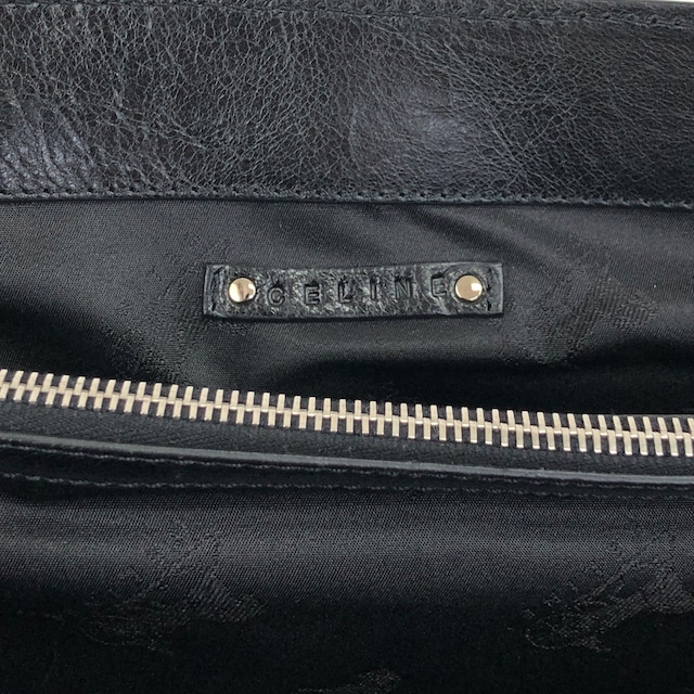 CELINE セリーヌ ハンドバッグ ブラック 馬車モチーフ レザー ブギーバッグ vintage ヴィンテージ オールド 6m8meh