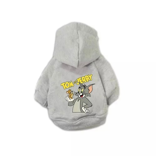 キャラクターパーカーグレー