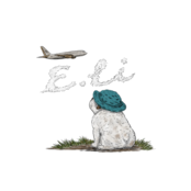 Somewhere Suitcase/スウェット/ビッグシルエット/アッシュ/ユニセックス