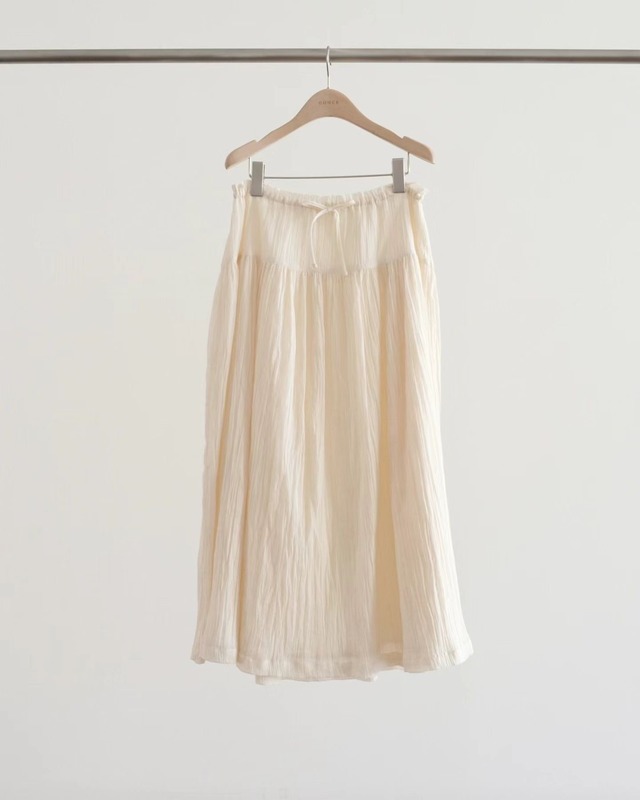(予約) ounce / Cwrinkle skirt 1color