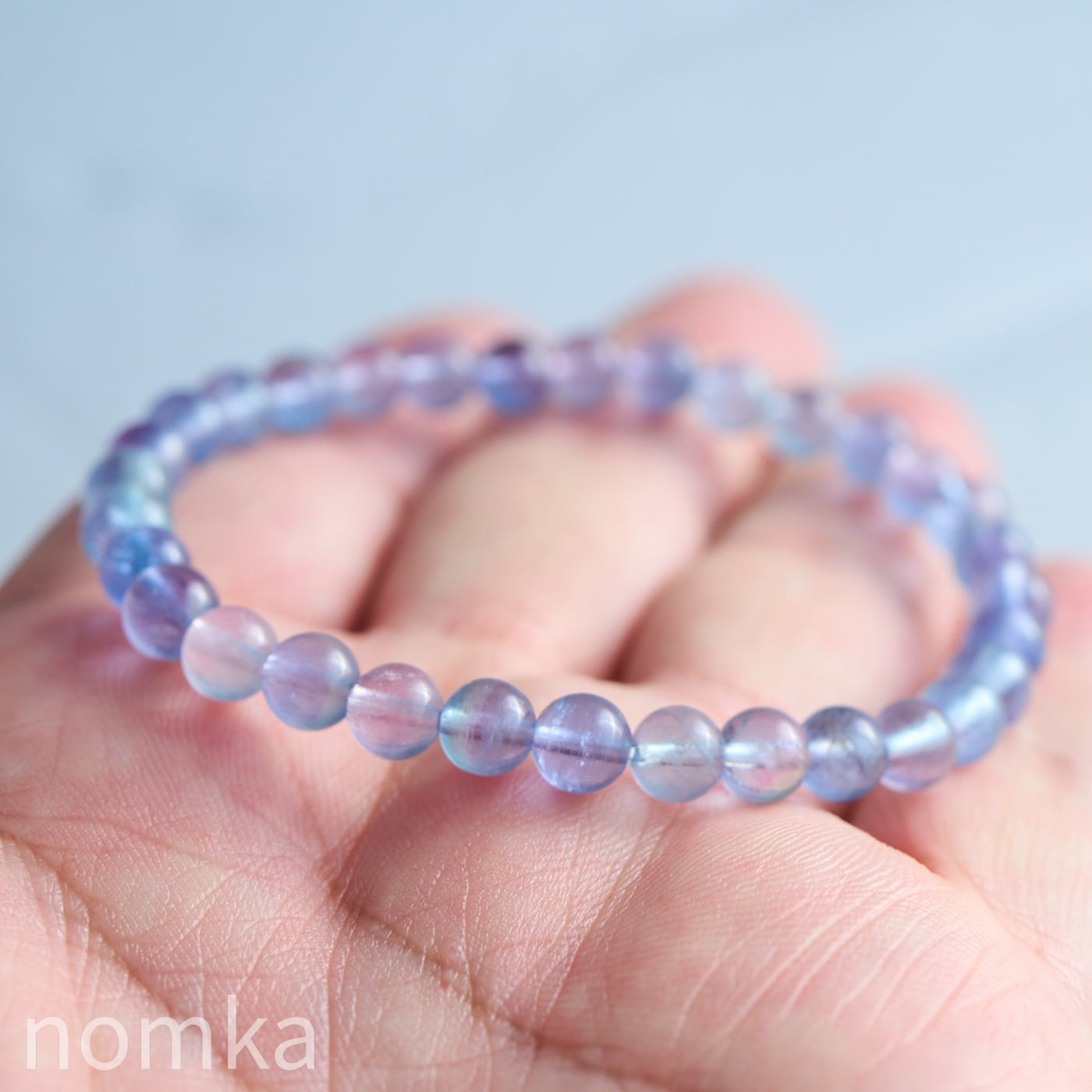・サゲニティックキャンディフローライト 【6mm /高品質/中国 湖南省産】 一連ブレスレット nbra-0096