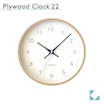 KATOMOKU plywood clock 22 km-121BL 掛け時計 ライトブラック