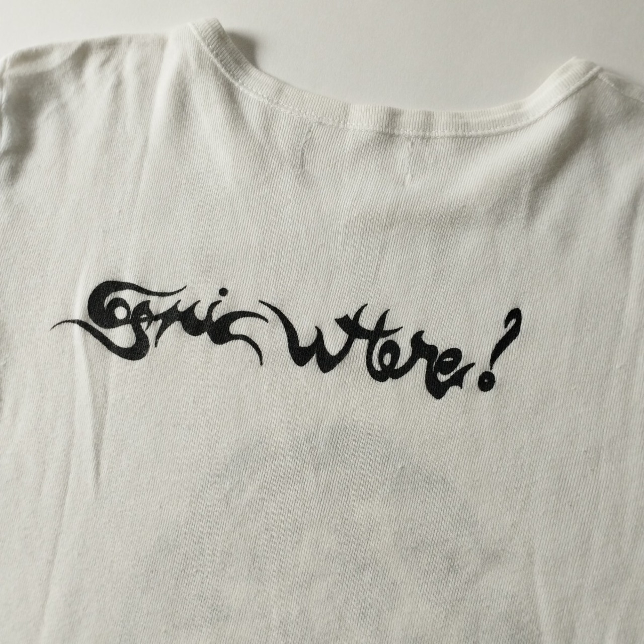 希少 フランス製 両面プリント 龍 ドラゴン タイトTシャツ ユニセックス