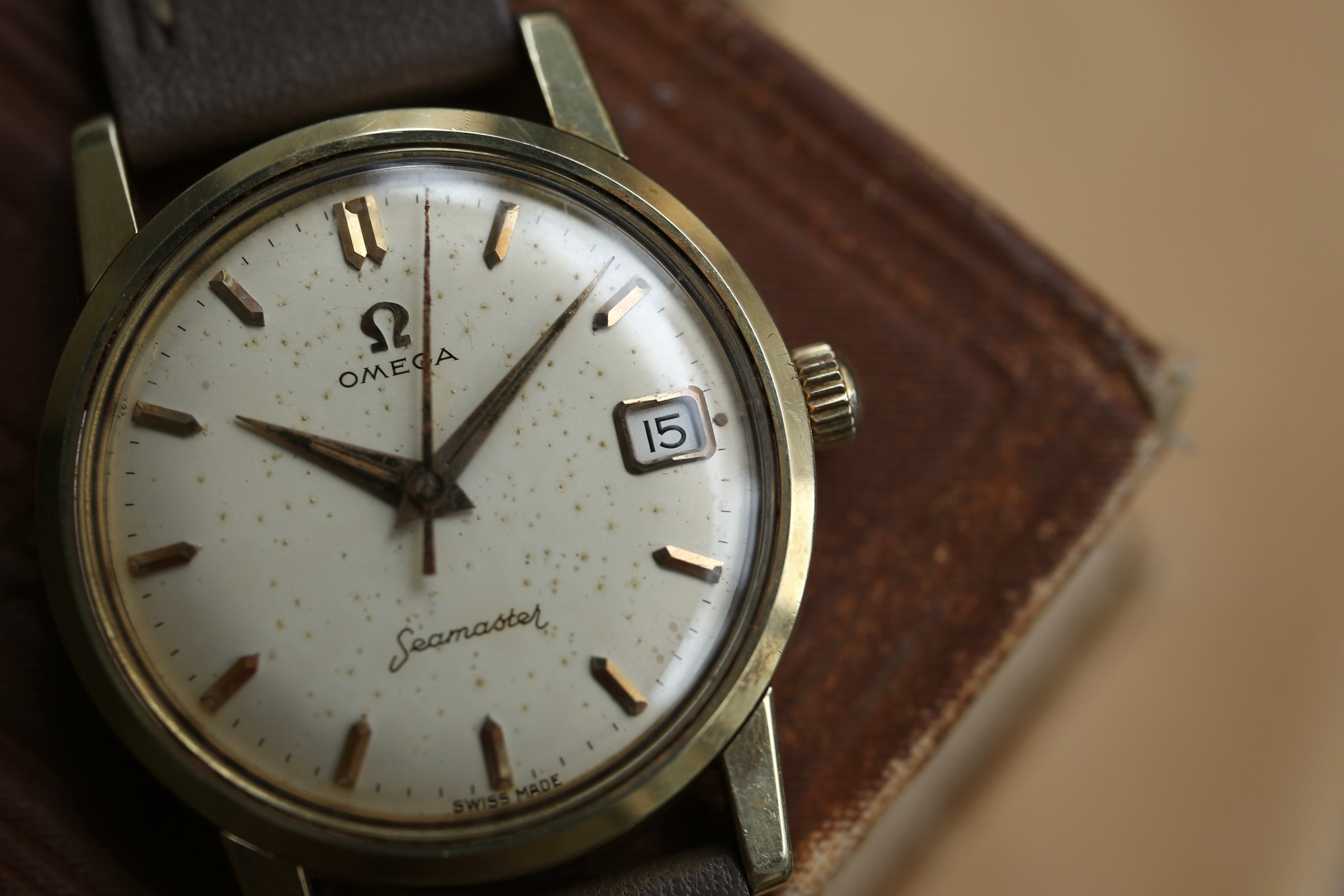 OMEGA】1960年製 オメガ シーマスター デイト ブラウンエイジング