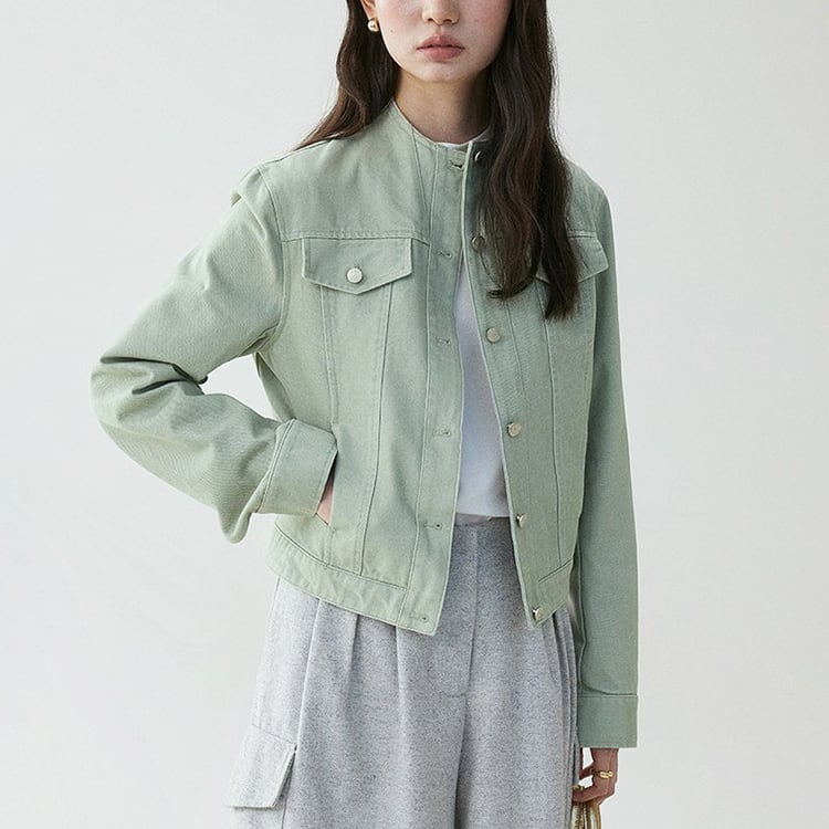 スタンドカラーデニムジャケット No.6011