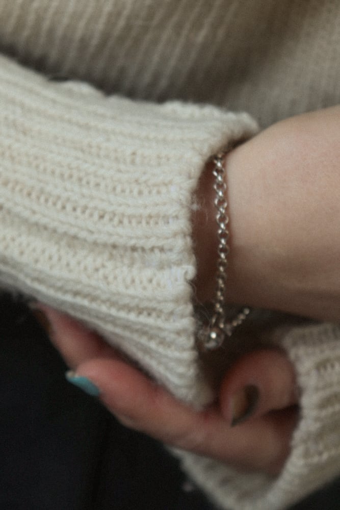 B_002 <TINY BELL> HIGH DOME CHAIN BRACELET