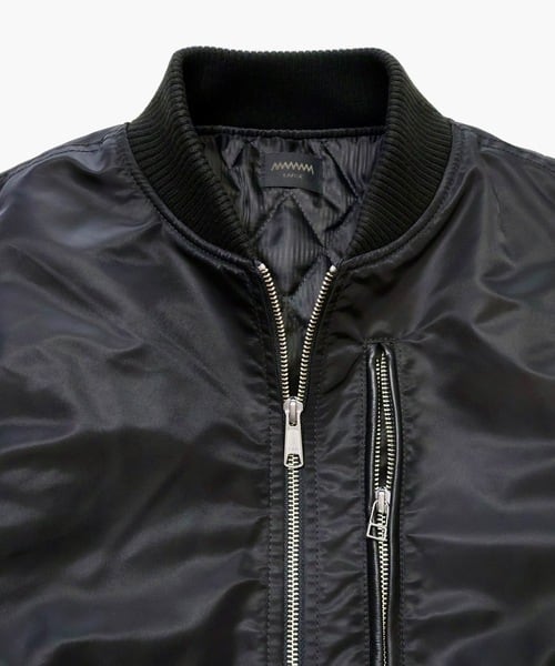 MMMM Lambskin padded MA-1 blouson (BLK) 23000M25 | DEPROID OFFICIAL EC