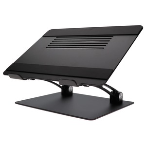 【新着特価】MOTTERU(モッテル) ノートパソコンスタンド PCスタンド タブレットスタンド 液晶タブレット対応 POS レジ 17.3インチまで対応 無段階 高さ調整 角度調整 姿勢改善 腰痛 猫背 肩こり 解消 折りたたみ 滑り止め 耐荷重20kg アルミニウム合金製 放熱性 ブラック MOT-PCSTD01S-BK