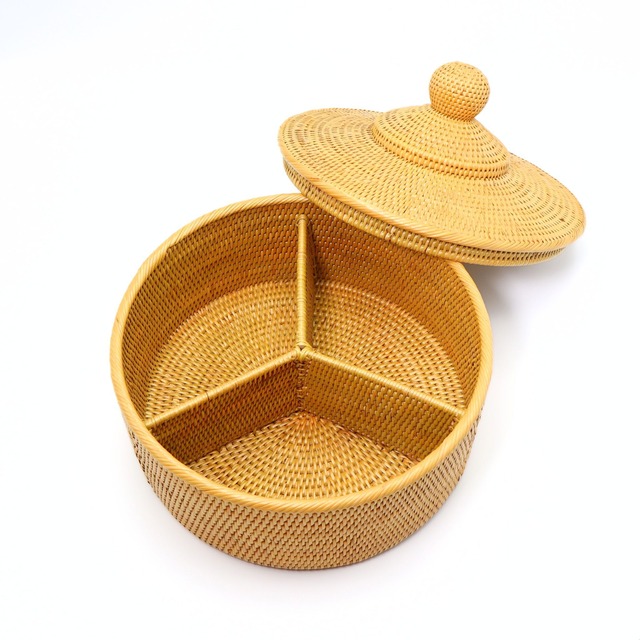 蓋付き仕切りケース　Φ26cm