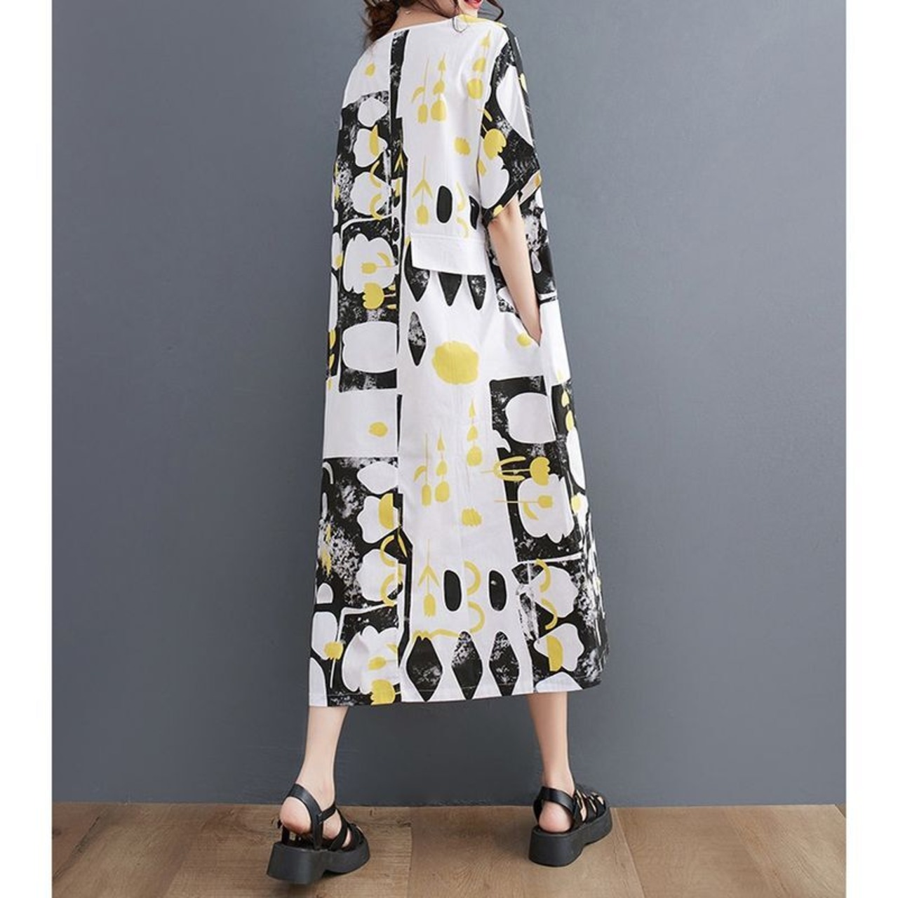 ポップ柄 デザイン ワンピース  30224