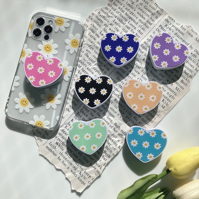 Smile flower heart design grip